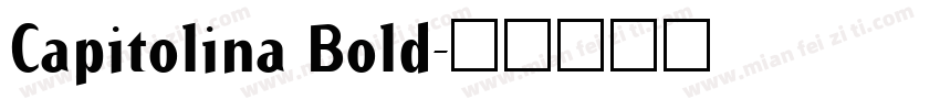 Capitolina Bold字体转换
